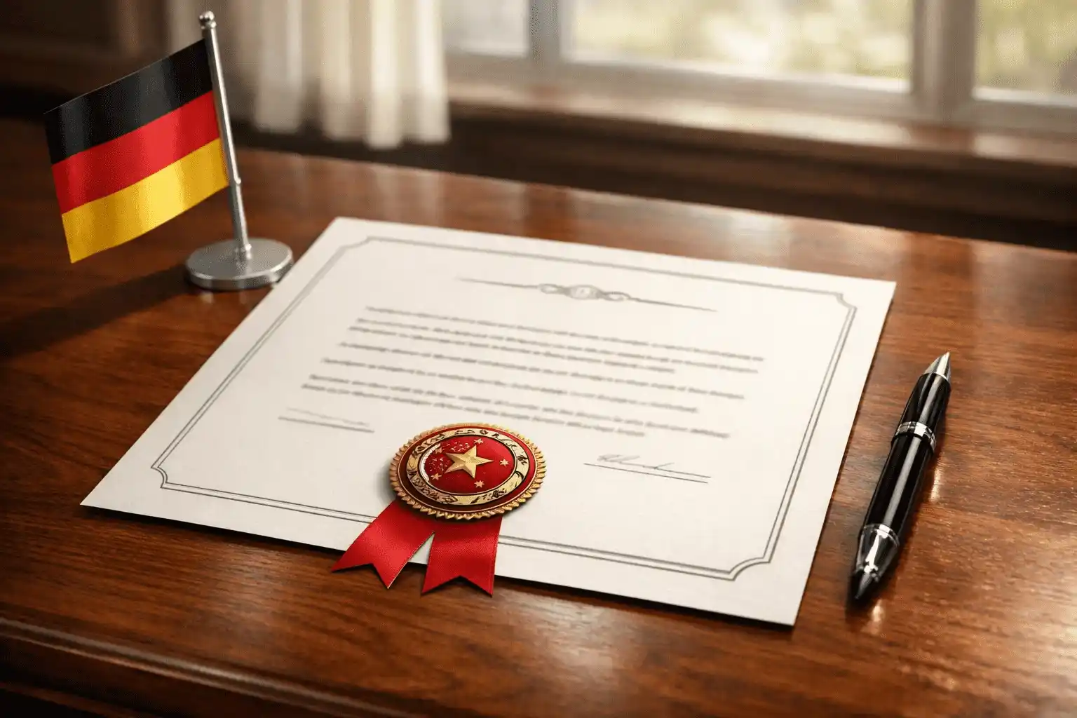 Deutsche Gl&uuml;cksspiellizenz und Regulierung f&uuml;r Wettanbieter symbolisch dargestellt